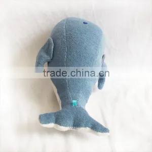Wholesale Stuffed Sute Dolphin Toy Mini Bule Plush Dolphin thumbnail-3