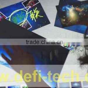 75' Usb Interactive Dual Touch Screen Foil Film, Holographic Projection Foil for Kiosk/advertising Player thumbnail-3
