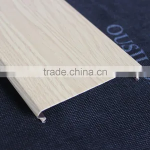 Wooden Grain Windproof S - Shaped Interior Aluminum Ceiling Integrated Linear Ceiling thumbnail-1