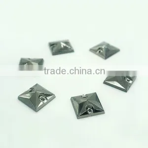KC5 Square Rivoli 18*18 Flat Back Sew on Acrylic Rhinestones for Fashion Decoration, Craft Making, Garment Bags Accessories thumbnail-4