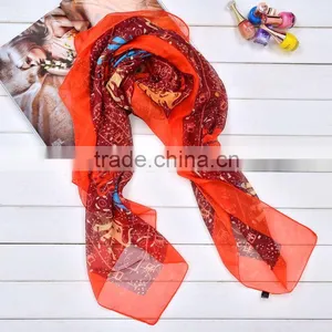 YiWu Factory 2015 New Custom Design Eco Friendly Polka Dots Print Patchwork Tartan Infinity Scarf for Girls thumbnail-1
