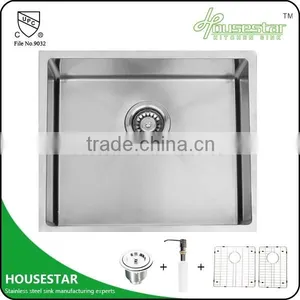 High Quality Stainless Steel Kitchen Designs Undermount Single Bowl Handmade Kitchen Sink thumbnail-1