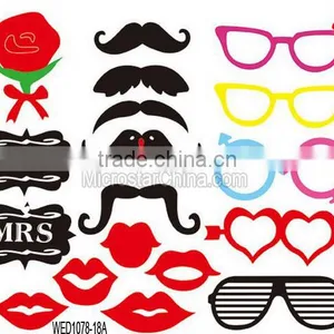31PCS New DIY Face Funny Masks Photo Booth Props Photography Mustache On A Stick thumbnail-2
