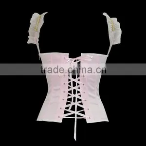 2015 Sexy Steel Boned Overbust Corset and BustiersTight Lacing Waist Trainer thumbnail-2