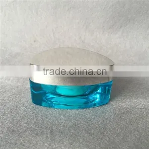 Blue Cream Cosmetic Acrylic Jar thumbnail-1