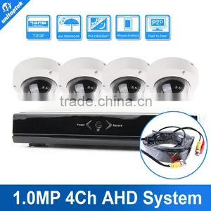 IR 10M and Day/Night HD 4 Channel 1.0MP Dome AHD Kit thumbnail-1