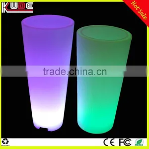 Indoor and Outdoor LED Lighted Round Flower Pot/light up Planter Pot With 16 Colors Illuminated thumbnail-3