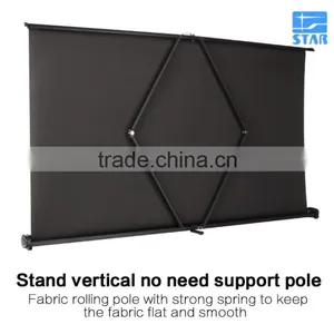 Golden Pink Portable Mini Projector Screen Table Roll up HD 3D Screen for Business Presentation Small Team Meeting 30" 40" 50" thumbnail-2