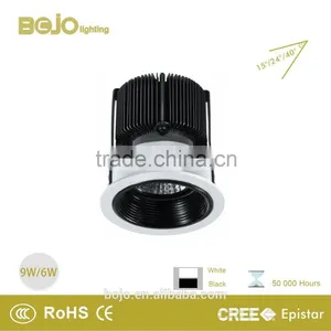 6w 9w 13w Led Spot Light With Black Anti-glare Inner Ring thumbnail-1