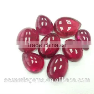 #AMZZ Natural Free Shaped Cab Loose Gemstone Rubellite Cabochons thumbnail-1