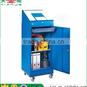 China TJG Good Designs Fireproof Safe Key Lock Cabinet Computer Network Cabinet thumbnail-2