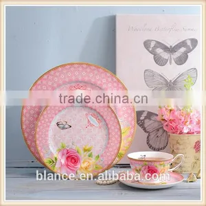 Ceramic Butterfly Tea Coffee Cup and Saucer Set thumbnail-1