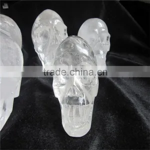 Hot Sale Natural Clear White China Crystal Skull thumbnail-1