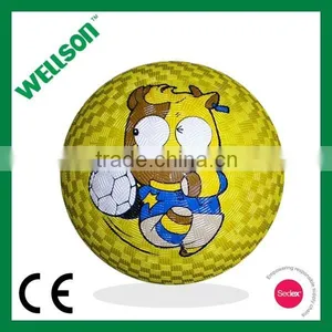 Promotional Cartoon Rubber Playground Ball thumbnail-4