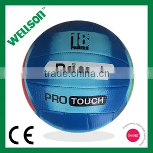 Matte PVC Foamed Blue Volleyball thumbnail-1