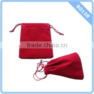 Velvet Jewelry Bag 9 Color Choices Drawstring Pouch Bag Christmas Wedding Gift Bag thumbnail-1