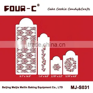 Filigree Damask Stencil for Cake Decorating Side Decor thumbnail-1