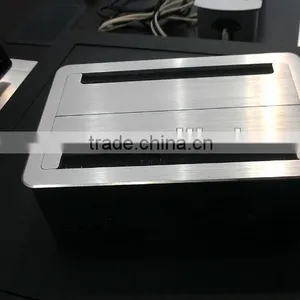 2014 New Design Brush Desktop Pop up Electrical Outlets for Office Furniture System thumbnail-1
