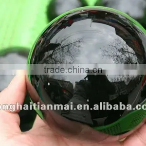 Wholesale Hot Sale Rare Natural Black Clear Quartz Sphere Obsidian Crystal Ball thumbnail-2