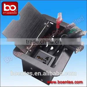Floor/Table Flip Up Universal Cable Cubby Socket Box With HDMI/VGA/USB/RCA/Audio/RJ45 thumbnail-5