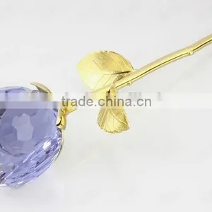 2016 Beautiful Valentine's Gift Crystal Rose thumbnail-3