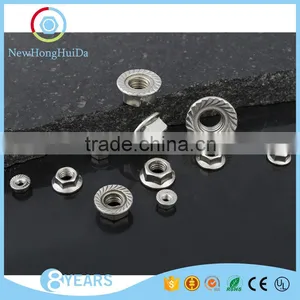 High Quality 304 Stainless Hex Flange Nut thumbnail-1