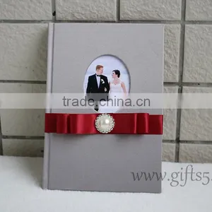 Luxury Silk Covor Wedding Guest Book thumbnail-3