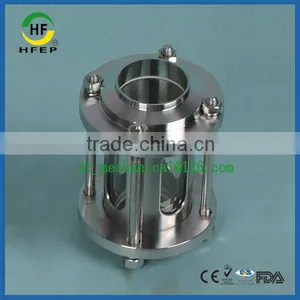 HF6A004 DN80 3 Inch Sanitary Stainless Steel Weld Glass Tube Sight Glass thumbnail-1