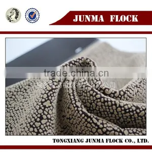 Golden Granular Pattern Manufacturer China Flocked Printing Fabric Stocklot thumbnail-1