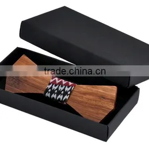 2016 Solid Good Quality Wooden Bow Tie For Men Classic Wooden Bow Ties Factory Neckwear 3D Handmade Butterfly Wood Tie thumbnail-2