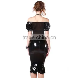 2016 New Style Europe PU Leather Package Hip Pvc Slim Skirt Women Underwear thumbnail-4