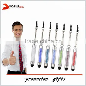 2016 Crystal Mini Touch Pen Promotional Ball Pen Stylus Touch Pen thumbnail-1