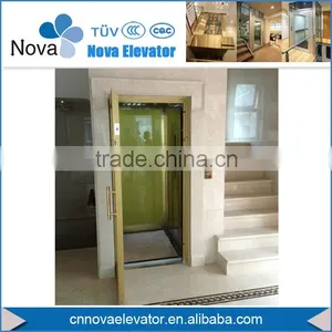 Gearless Villa Passenger Elevator/ Home Passenger Elevator Lift thumbnail-1