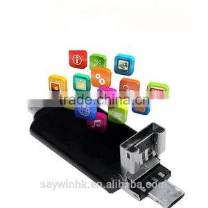 High Speed Bulk Cheap 3 in 1usb Flash Drives OTG for IPhone/Android/pc thumbnail-3