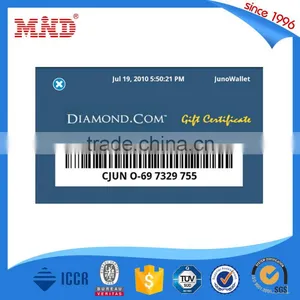 MDP359 Laminated PVC Card With Card Number and Barcode QR Code thumbnail-2