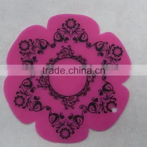 2016 Good Quality Silicone Heat Resistant Coasters Cup Rubber Insulation Mat thumbnail-1