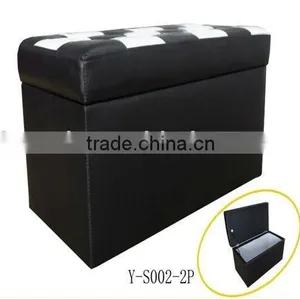 Japanese Style Storage Ottoman thumbnail-1