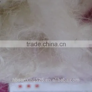 Chinese Fleece Sheep Wool, Mogolian Sheep Wool, 28-32mic&70-110mm, Raw White Color thumbnail-4
