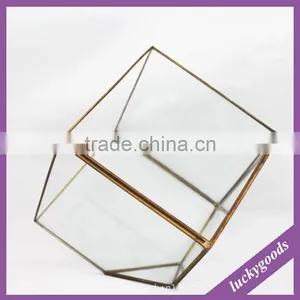 OEM Customized Black Bronze Copper Rose Silver Gold Red Brass Chocalate Jar Gifts Tin Glass Wedding Diamond Candy Boxes thumbnail-2