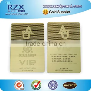 Stainless Steel Gold VIP Card Metal Bsuiness Card With Free Sample thumbnail-1