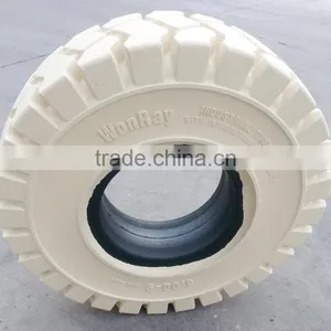 Non Marking Forklift Tires 600-9 White From China thumbnail-6