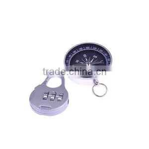 Mini 3 Digital Resettable Combination Luggage Padlock Coded Lock and Compass thumbnail-1