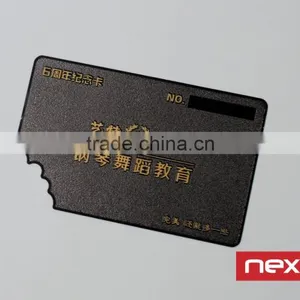 Stainless Steel Electroplate Matt Black Metal Business Card thumbnail-5