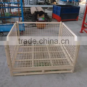 Foldable Steel Wire Mesh Container Industrial Cage thumbnail-3