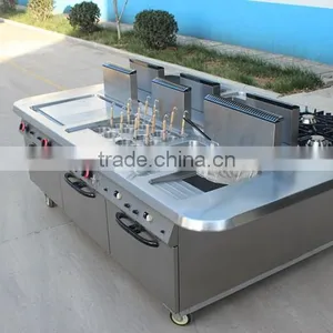 Restaurant Hotel Kitchen 4 Burner Gas Cooking Range With Oven thumbnail-4
