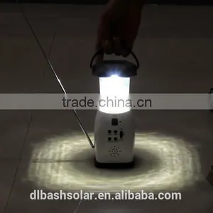 Solar Power and Emergency Crank Solar Lantern &solar Chargers Solar Powder FM Radio Solar thumbnail-1