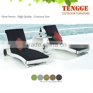 Luxury Rattan Sun Lounger thumbnail-1