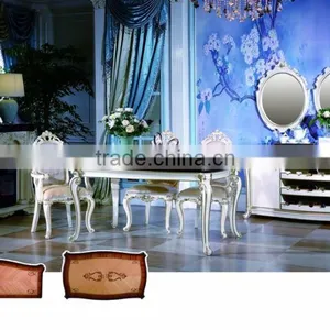Bisini Antique Solid Wood Hand Carved Round Dining Table, Luxury Italian Dining Room Furniture, Dining Table thumbnail-2