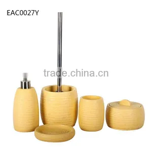 2015 Hot Sale Classic Poly Stone Resin Bathroom Accessory Set/ Bathroom Set thumbnail-2