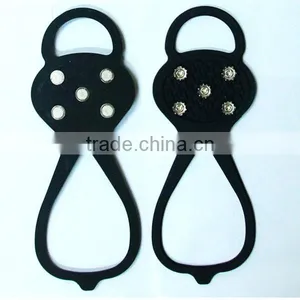 Calabash Shape 5 Teeth Antiskid Shoe Covers,Winter Safety Silicone Crampons thumbnail-3